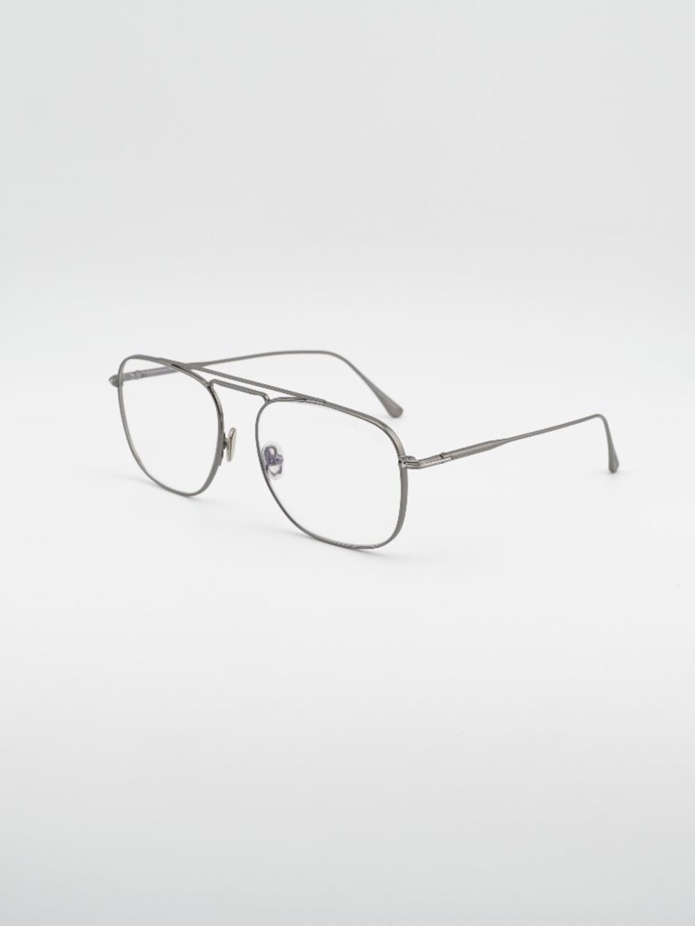 Tom Ford FT5731-B 008 Eyeglasses Gunmetal 56mm Aviator Frame, Blue Light Block
